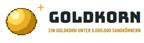 Goldkorn - Ein Goldkorn unter 5.000.000 Sandkörnern